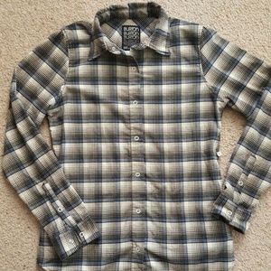 SOLD. Burton Dryride Flannel Button Down Top Women Sz Small